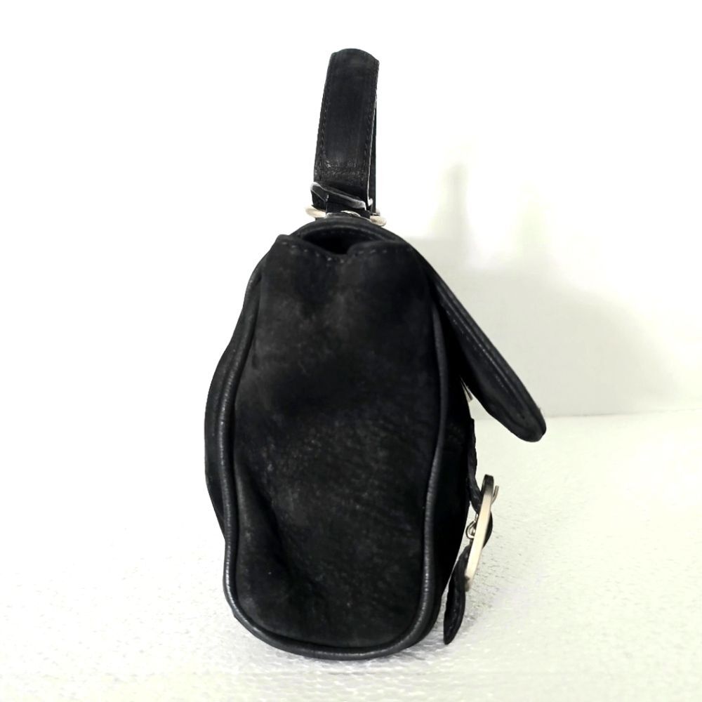 Dolce & Gabbana Black Suede Leather Handbag - Picture 5 of 12